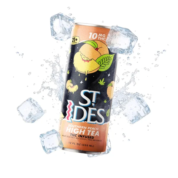 St. Ides Raspberry St IDES High TEA Southern Peach 10Mg THC - St ides Syrup